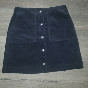 Uniqlo Womens Size 4 Corduroy Mini Skirt